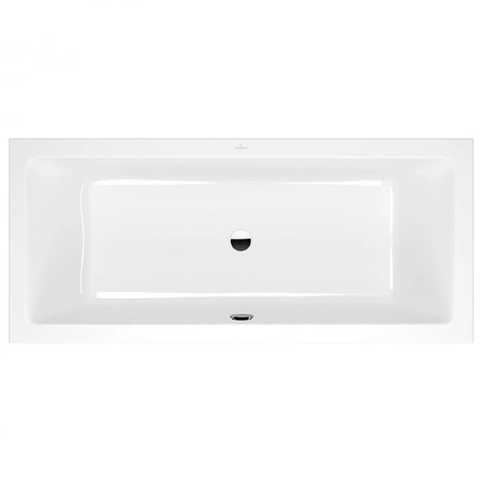 Cada dreptunghiulara pentru inzidire Villeroy  Boch, Targa Plus Duo, 180 x 80 cm, alb alpin