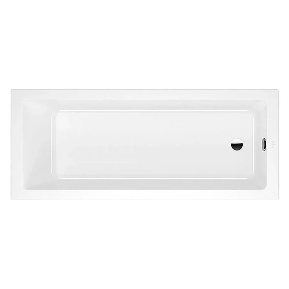 Cada dreptunghiulara pentru inzidire Villeroy  Boch, Targa Plus Solo, 170 x 70 cm, alb alpin