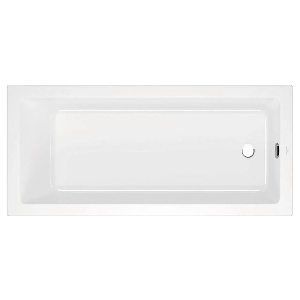 Cada dreptunghiulara Villeroy  Boch pentru inzidire, Targa Plus Solo, 160 x 70 cm, alb alpin