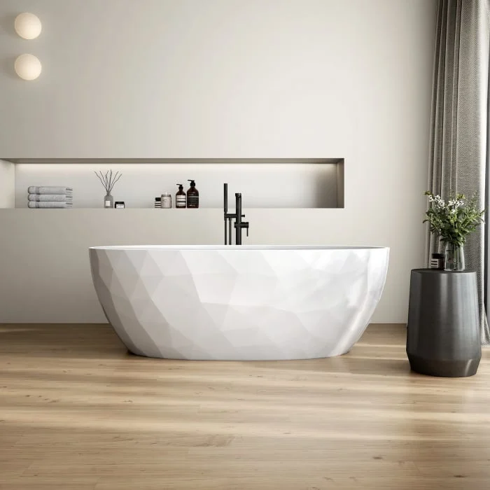 Cada freestanding compozit 3D, ovala 167 x 82 cm, Foglia Ovale