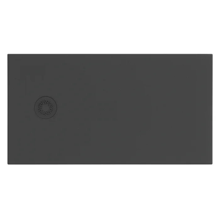 Cadita de dus din compozit 120 x 80 cm, culoare antracit, KolpaSan Hopp