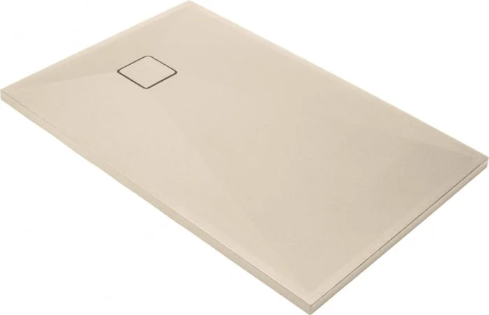 Cadita de dus dreptunghiulara, din granit, slim, bej, 120x80x3.6 cm, Deante Correo