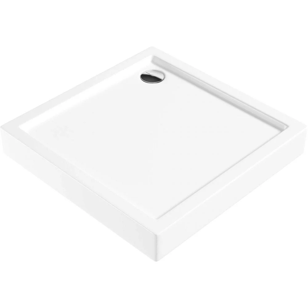 Cadita dus patrata alba 80x80 cm Jasmin, Deante