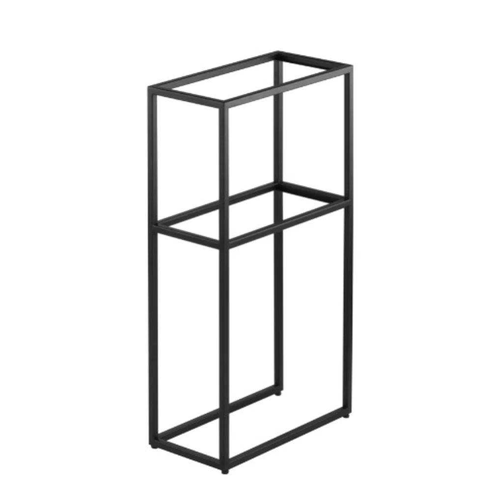 Cadru metalic negru pentru montare lavoar baie Correo, 20 cm