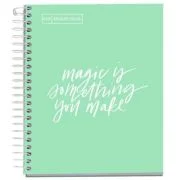 Caiet cu spira Miquelrius Messages, A5, matematica, 100 file, coperta carton dur plastifiat, menta