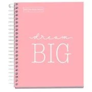 Caiet cu spira Miquelrius Messages, A5, matematica, 100 file, coperta carton dur plastifiat, roz