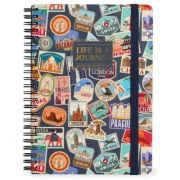 Caiet dictando cu spirala, A5, Stickere de calatorie, Legami