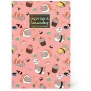 Caiet liniat, mic- Pisica Sushi, Legami