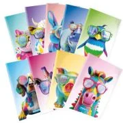 Caiet Mitama, A4, 40+2 file, 5 mm patratele, design animale