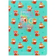 Caiet Quaderno, Panda Rosu, Mediu, Legami