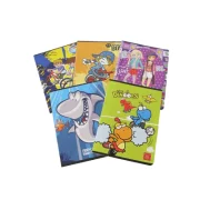 Caiet special A5 Pigna, 24 file, geometrie, colturi rotunjite, 80g/mp, liniatura 8x8 mm