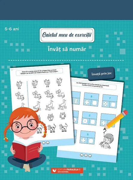 Caietul meu de exerciții. Învăț să număr. 5-6 ani - Paperback - Ballon Media - Paralela 45 educațional