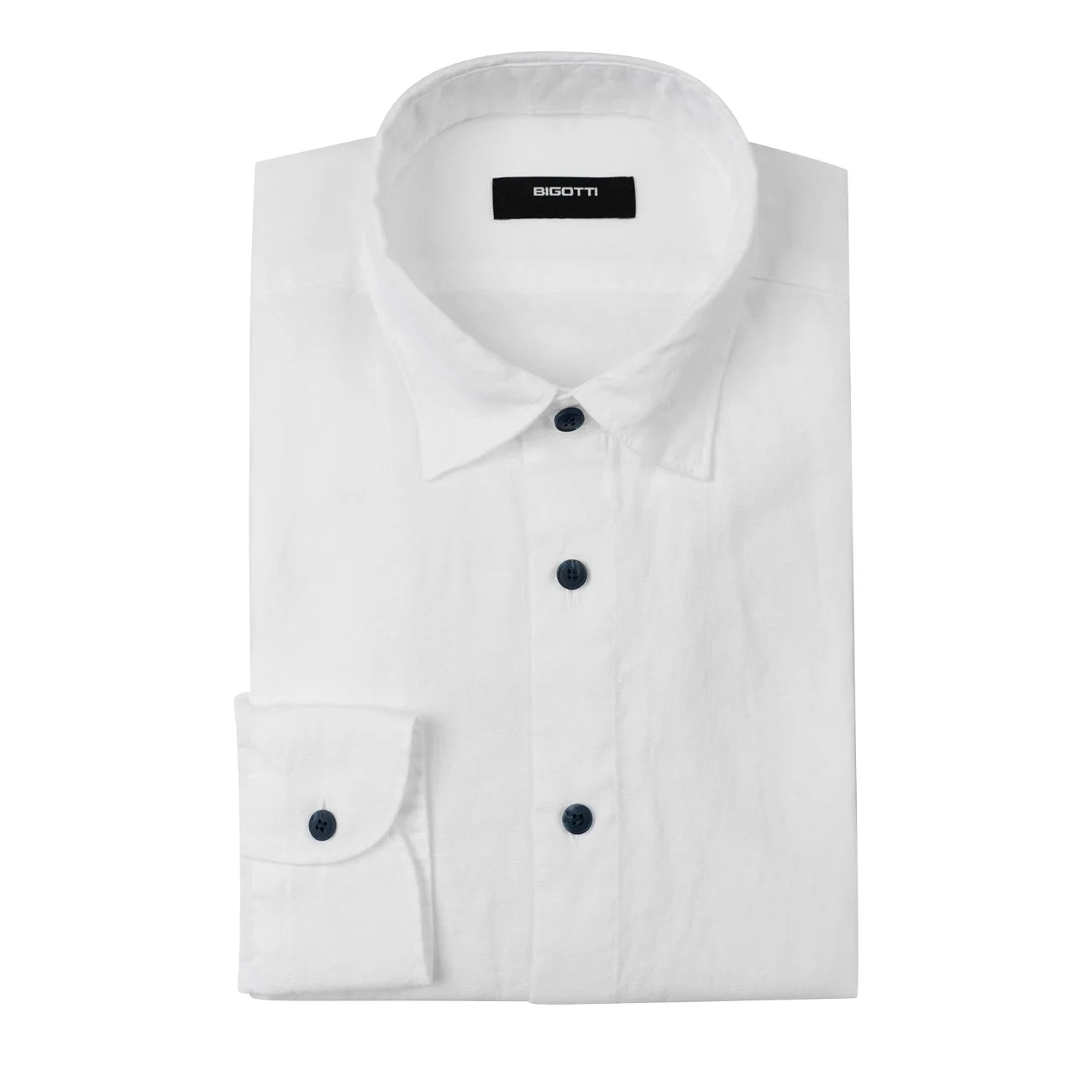 Camasa din in superslim alba S