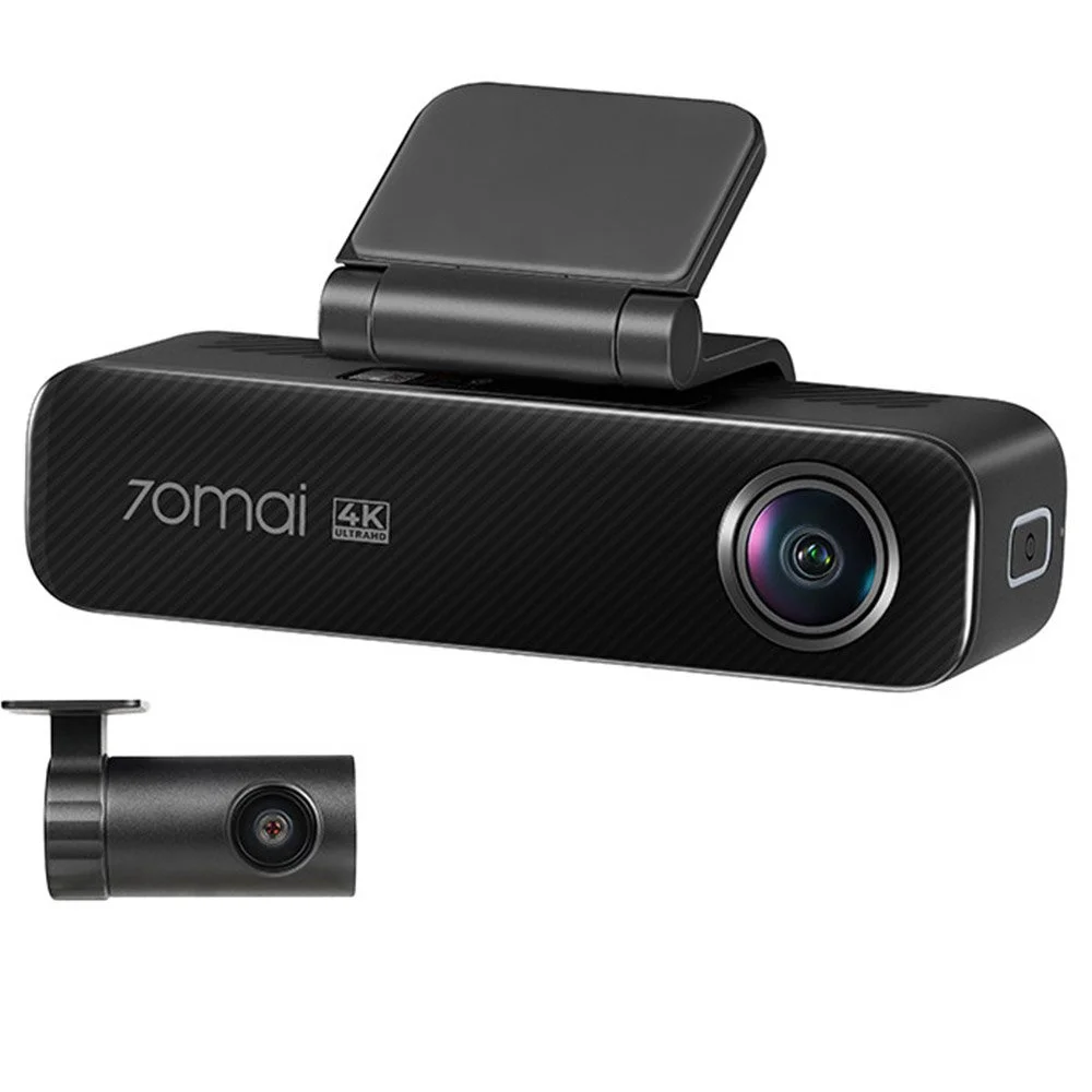 Camera auto fata/spate 70Mai M800-2, 4K, WiFi, GPS, HDR, ADAS, unghi 146 grade, preinregistrare, night vision, memorie interna 128 GB, microfon si difuzor, detectie coliziune, control prin aplicatie