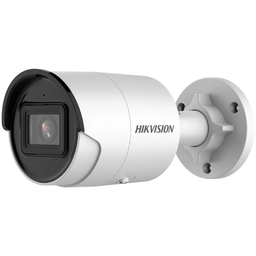 Camera bullet IP AcuSense Hikvision DS-2CD2043G2-IU, 4MP, lentila 2.8mm, H.265+, IR 40m, microfon, slot card, 120 dB WDR, PoE, IP67