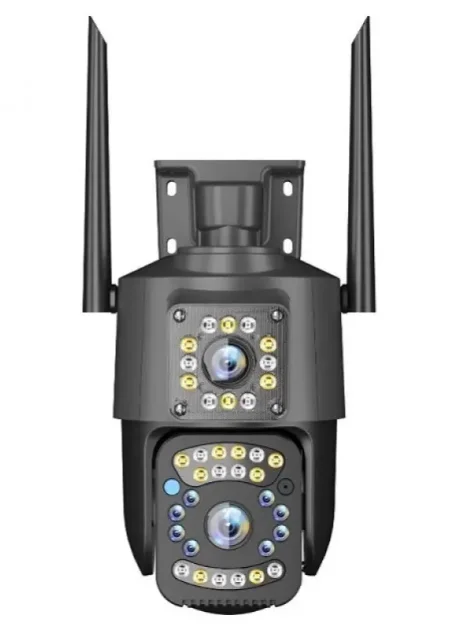 Camera de supraveghere dubla profesionala rotativa GRI cu leduri multiple