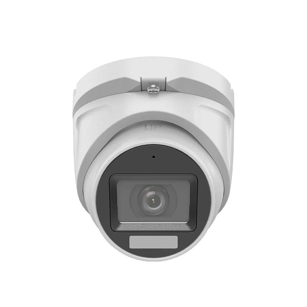 Camera supraveghere Dome cu iluminare duala Hikvision HiLook THC-T127-LMS, 2 MP, 2.8 mm, IR 30 m, lumina alba 20 m, microfon incorporat
