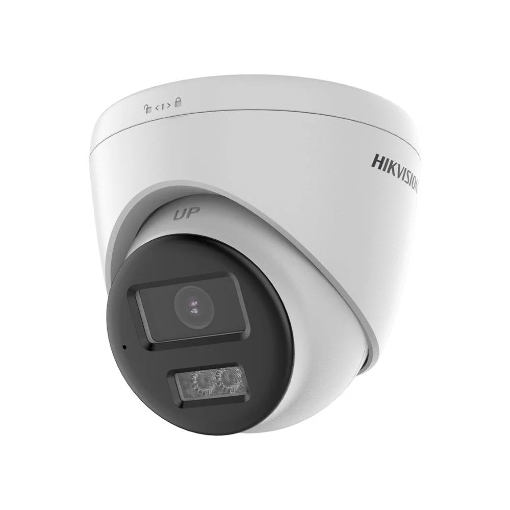 Camera supraveghere dome HikVision DS-2CE78D0T-LTS, 2 MP, 2.8 mm, IR / lumina alba 40 m, microfon, difuzor