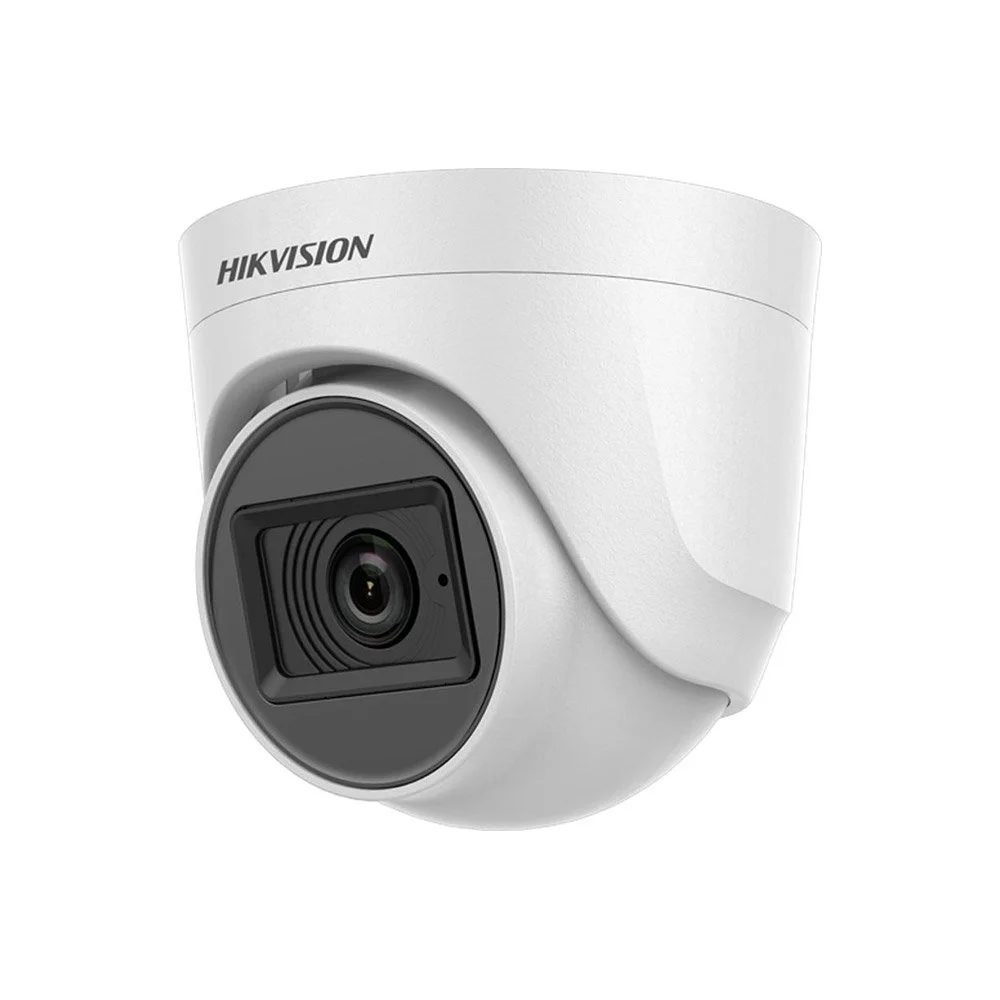 Camera supraveghere Dome HikVision TurboHD DS-2CE76H0T-ITPFS, 5 MP, 2.8 mm, IR 20 m, microfon