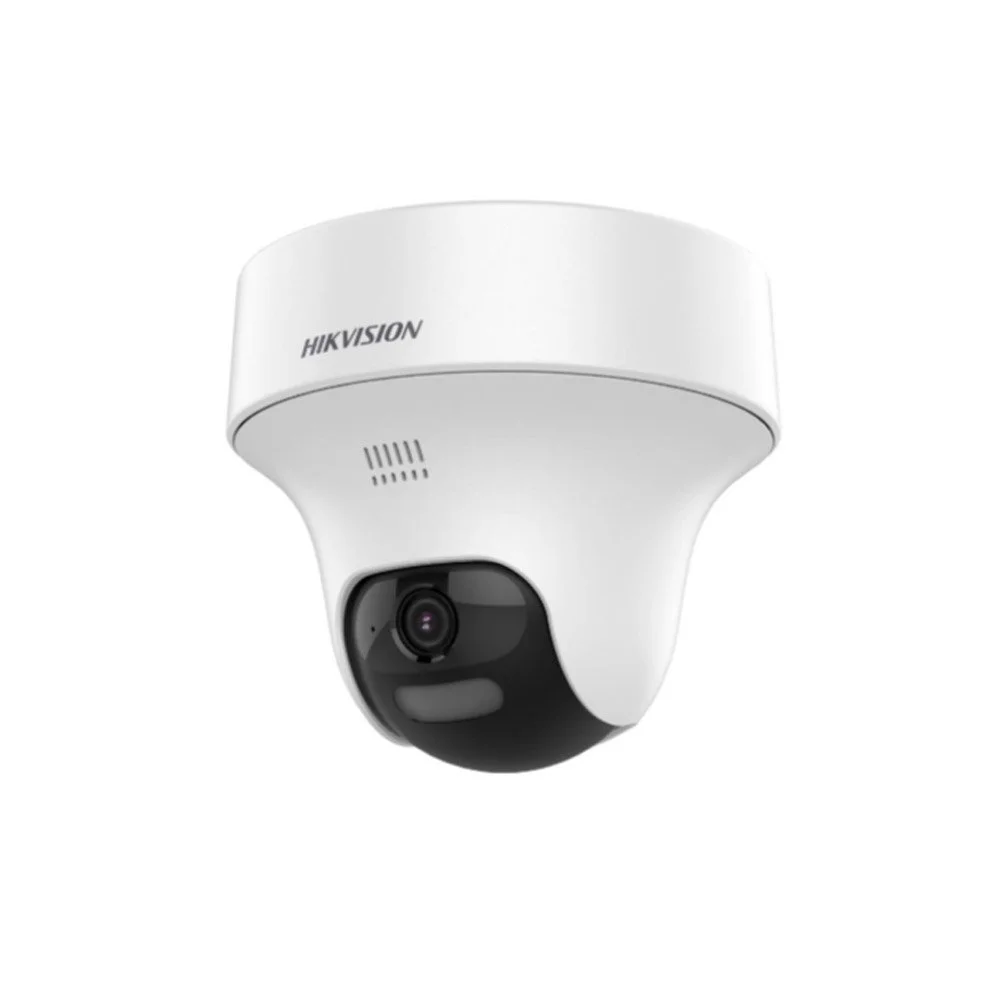Camera supraveghere Dome PT cu iluminare duala Hikvision DS-2CE70K0T-PTLTS, 5 MP, 2.8 mm, IR/lumina alba 25 m, microfon si difuzor