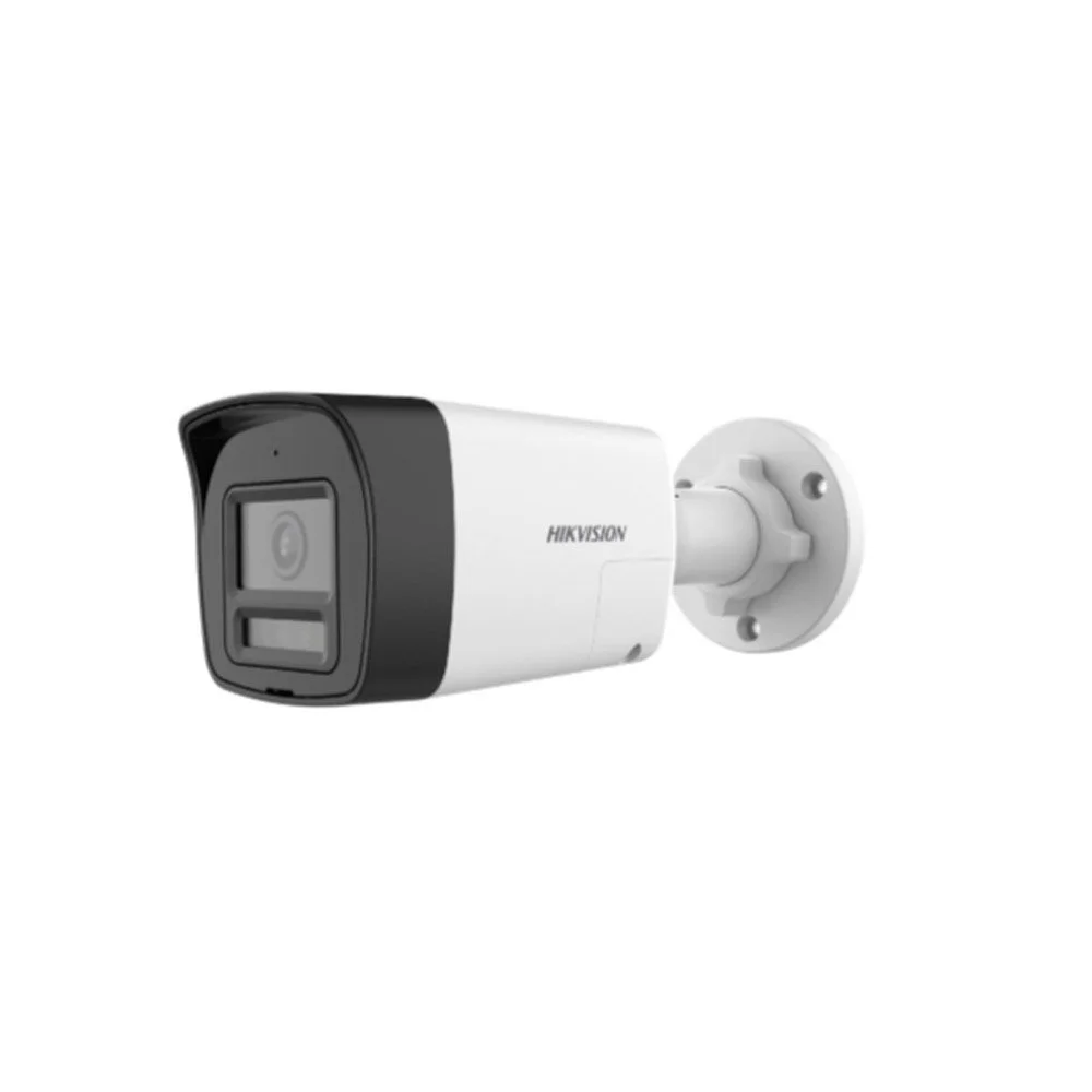 Camera supraveghere exterior cu iluminare duala Hikvision Value DS-2CE16K0T-LPTS, 5 MP, 2.8 mm, IR/Lumina alba 25 m, microfon si difuzor