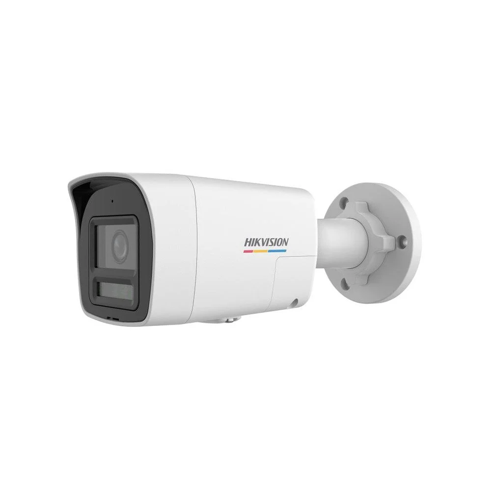 Camera supraveghere exterior IP cu iluminare duala Hikvision ColorVU DS-2CD1067G2H-LIUF/SL, 6 MP, 2.8 mm, IR/lumina alba 30 m, microfon si difuzor, slot card, PoE