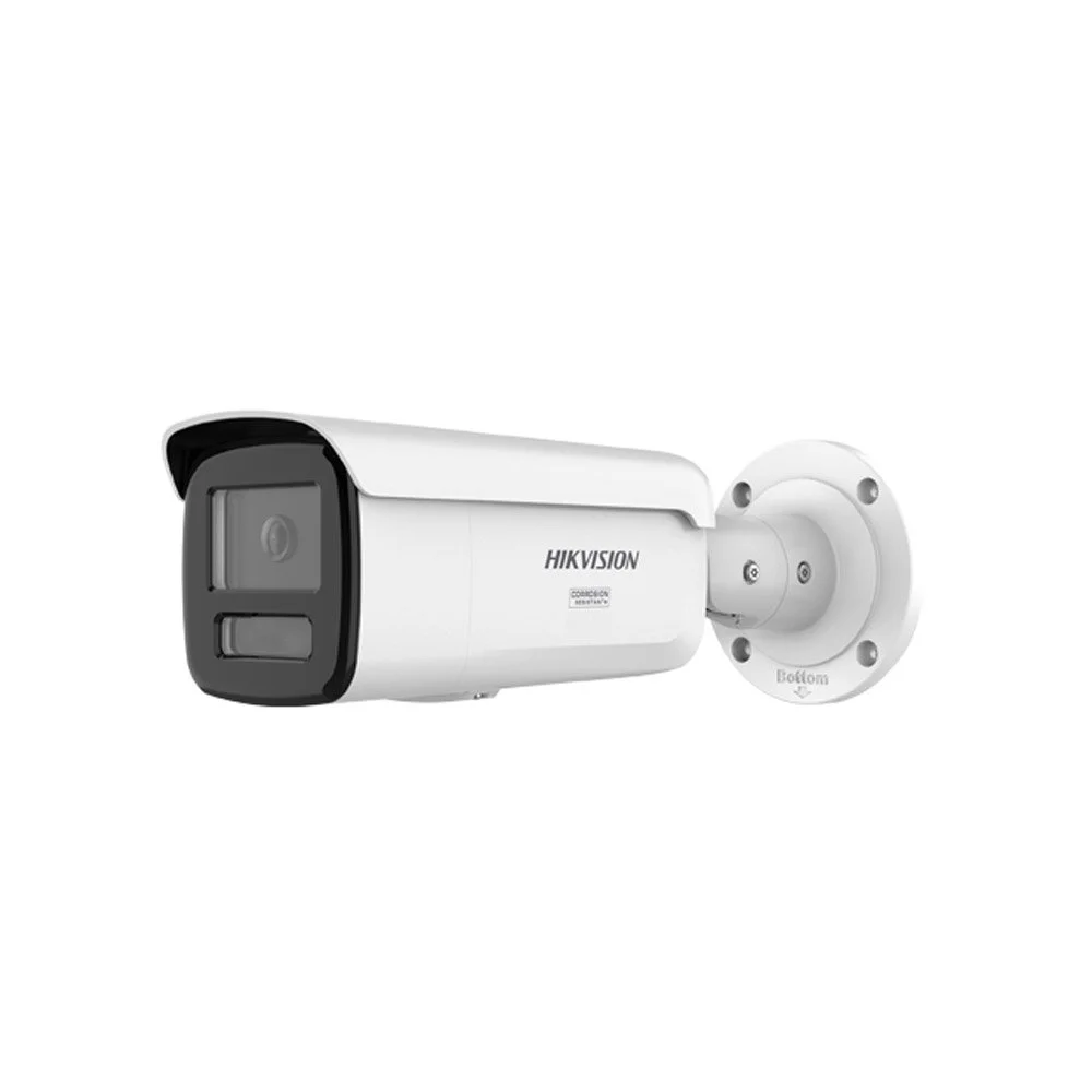 Camera supraveghere exterior IP cu iluminare duala Hikvision DS-2CD2T87G3-LIY, 8 MP, 2.8 mm, IR/Lumina alba 60 m, slot card, PoE