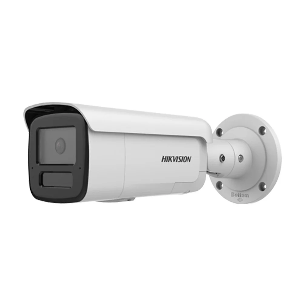 Camera supraveghere exterior IP Hikvision AcuSense DS-2CD2T46G2H-IS2U/SL, 4 MP, 2.8 mm, IR 60 m, microfon dual si difuzor, slot card, sirena, lumina stroboscopica, PoE