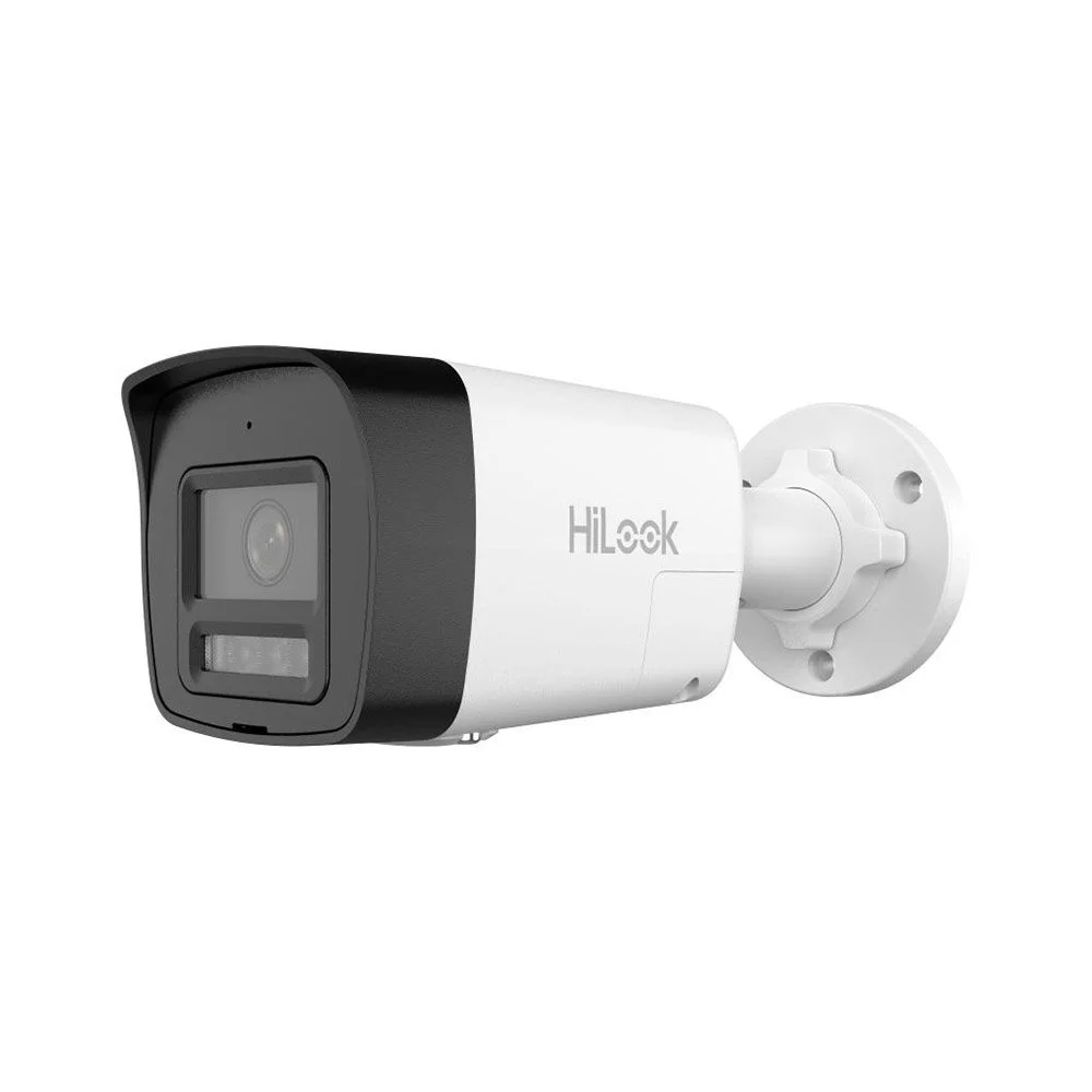 Camera supraveghere exterior IP Hybrid Light Hikvision Hilook IPC-B140HAP-LUF/SL(2.8MM), 4 MP, 2.8 mm, IR/Lumina alba 30 m, microfon si difuzor, sirena, slot card, PoE
