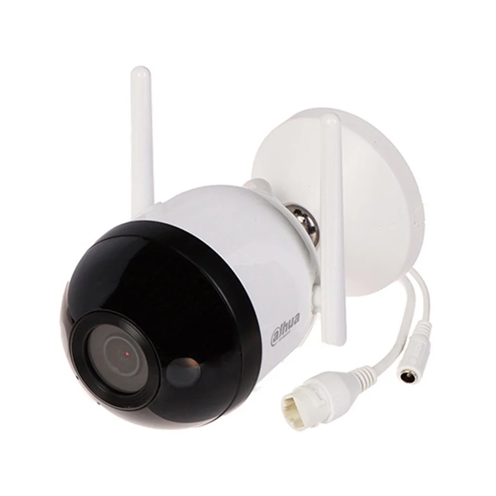 Camera supraveghere exterior Wi-Fi cu iluminare duala Dahua F2C-PV, 2MP, 2.8 mm, IR/lumina calda 30 m, microfon si difuzor, slot card