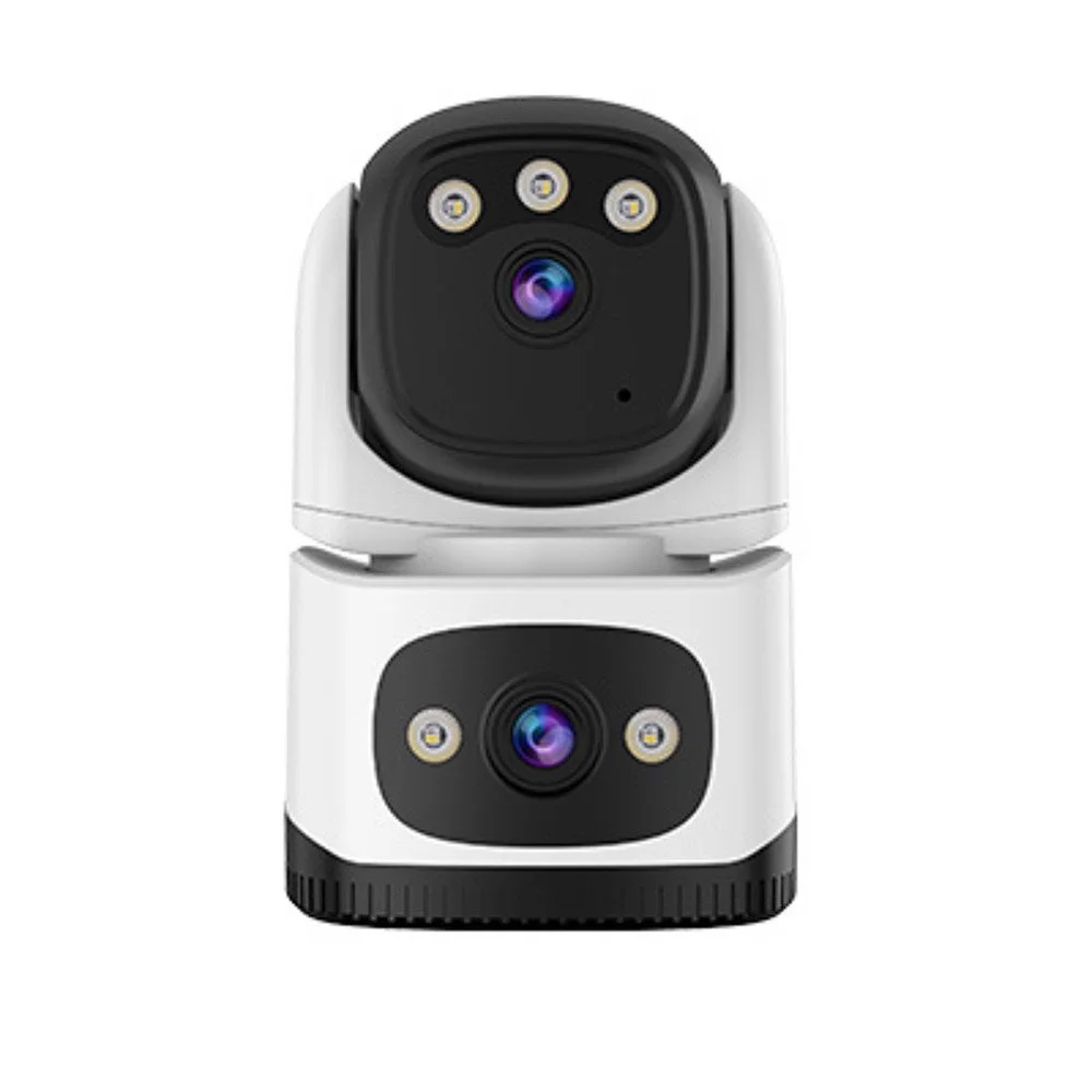 Camera supraveghere interior WiFi PT cu lentila duala Vstarcam CS995DR, 2+3 MP, 4 mm, detectie miscare, auto tracking, night vision, full color, microfon si difuzor, slot card
