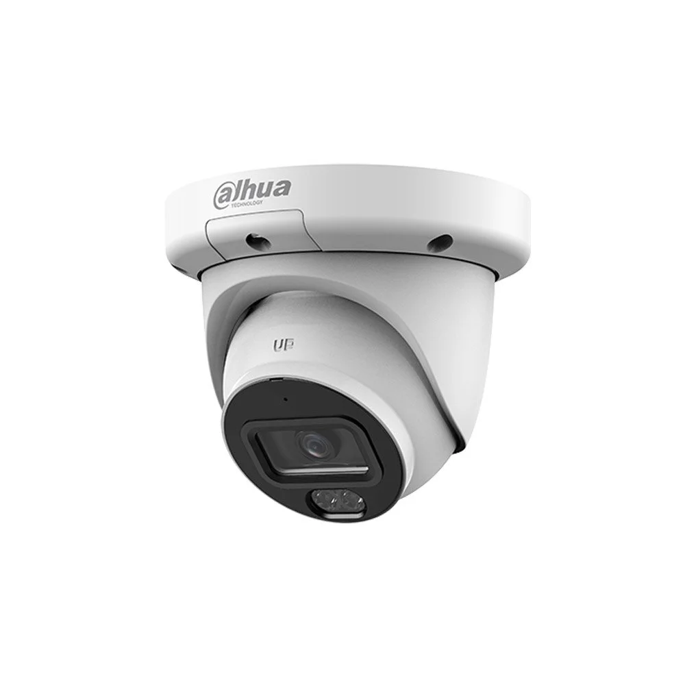 Camera supraveghere IP Dome cu iluminare duala Dahua WIzSense AcuPick IPC-HDW3849QM-S-IL, 8MP, 2.8 mm, IR/lumina alba 30 m, microfon, slot card, PoE
