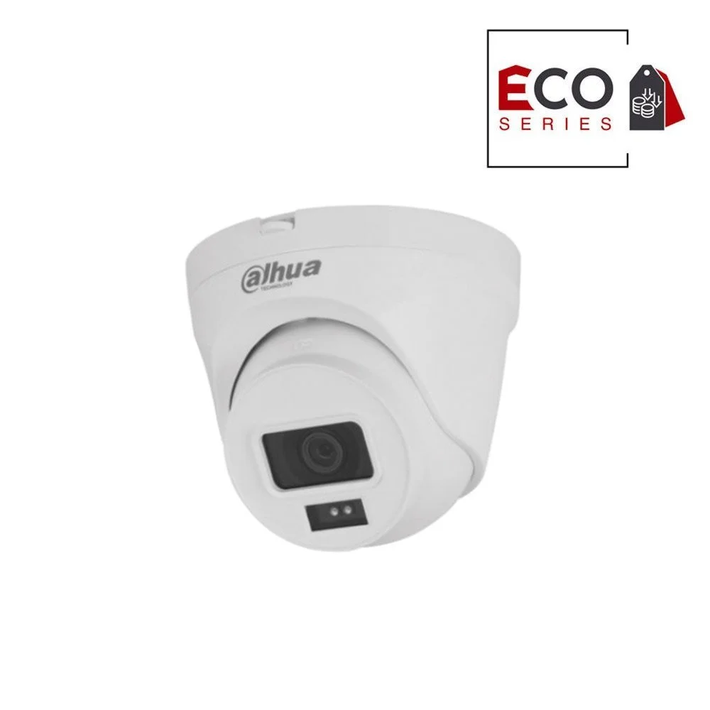 Camera supraveghere IP Dome Dahua Eco Series IPC-HDW1430T2-A-0360B, 4 MP, 3.6 mm, IR 30 m, microfon, PoE