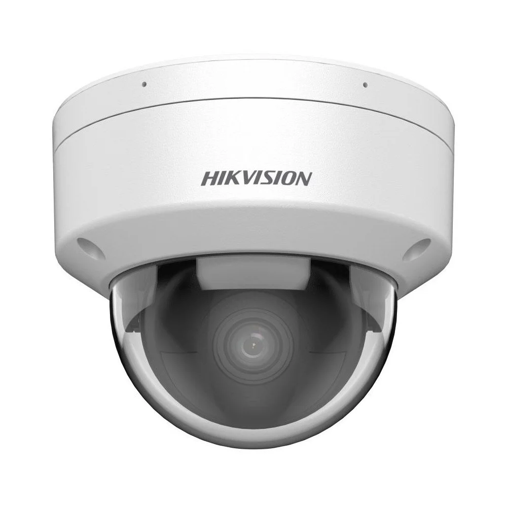Camera supraveghere IP Dome Darkfighter Hikvision DS-2CD2186G2H-ISU, 8 MP, 4 mm, IR 30 m, slot card, microfon, clasificare om/vehicul, PoE