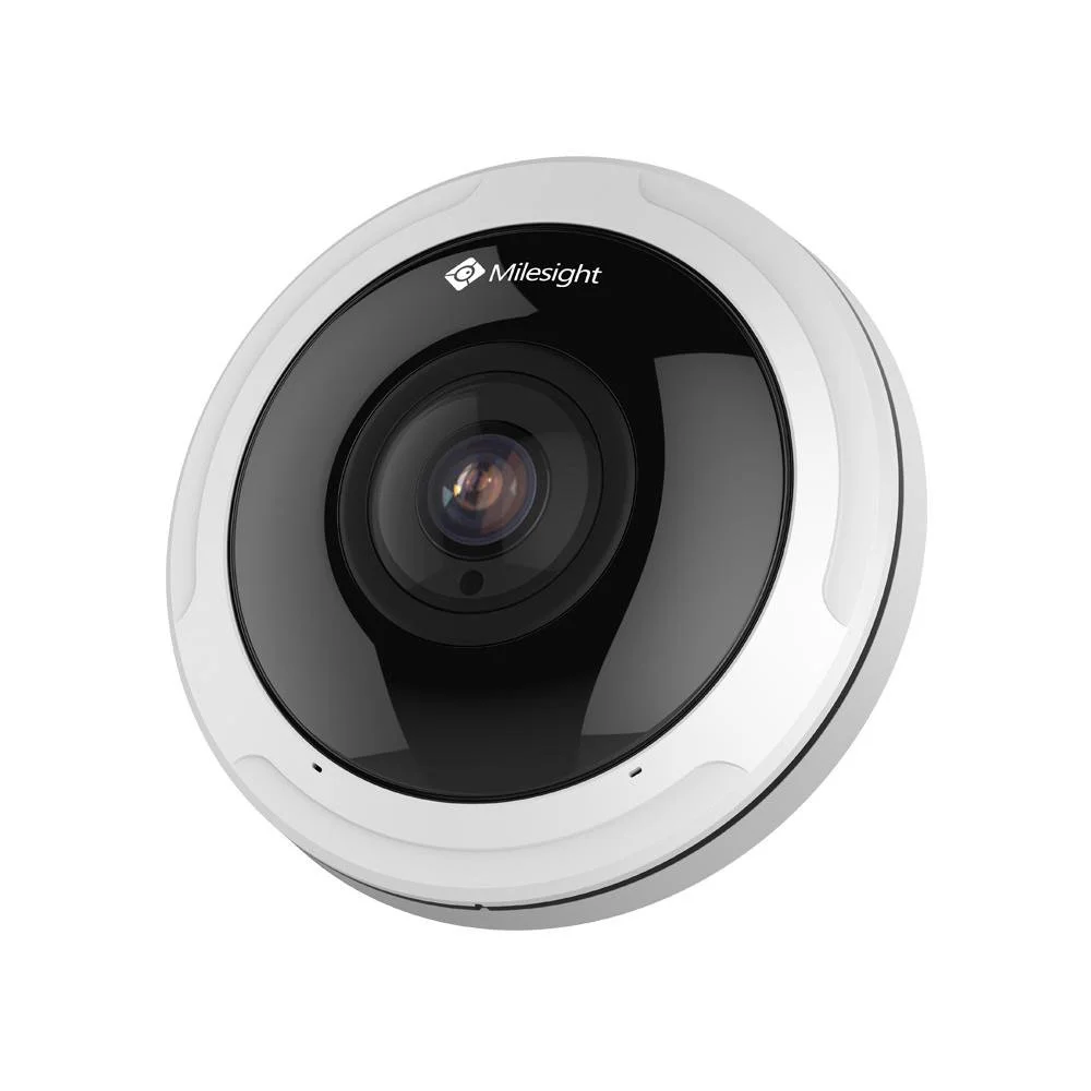 Camera supraveghere IP Dome Fisheye Milesight  MS-C9674-PA, 12 MP, 1.98 mm, IR 15 m, microfon, slot card, PoE, auto tracking