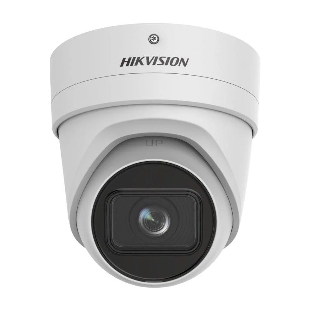 Camera supraveghere IP Dome Hikvision Acusense Darkfighter DS-2CD2H66G2-IZSC, 6 MP, IR 40 m, 2.8-12 mm, slot card, PoE, IP66, clasificare persoane/vehicule