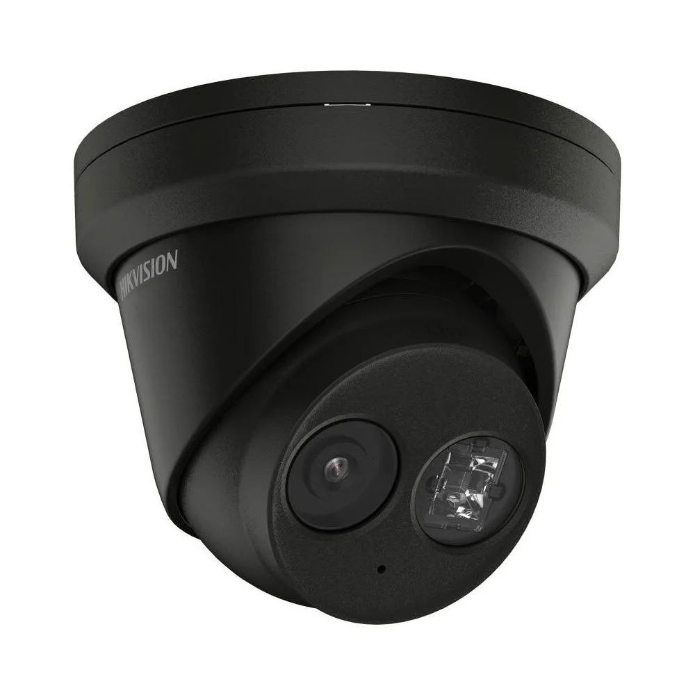 Camera supraveghere IP Dome Hikvision AcuSense DS-2CD2363G2-IU28B, 6 MP, IR 30 m, 2.8 mm, slot card, microfon, clasificare om/vehicul, IP67, PoE, negru