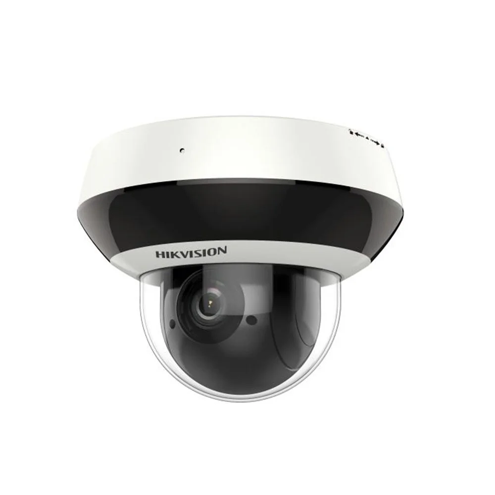 Camera supraveghere IP Dome PTZ HikVision DS-2DE2A404IW-DE3, 4 MP, 2.8 - 12 mm, IR 20 m, 4x optic, slot card, microfon, PoE