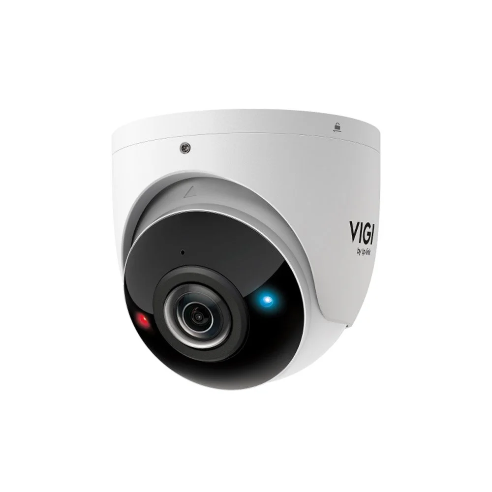 Camera supraveghere IP Dome TP-Link VIGI InSight S485PI, 8 MP, 1.65 mm, IR 20 m, microfon si difuzor, slot card , avertizare luminoasa, panoramic 180 grade, PoE