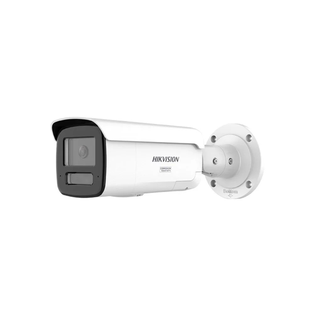 Camera supraveghere IP exterior cu iluminare duala Hikvision ColorVu DS-2CD2T87G3-LIS2UY/SL, 8 MP, 2.8 mm, IR/lumina alba 60 m, microfon dual, stroboscop, difuzor 110 dB, PoE