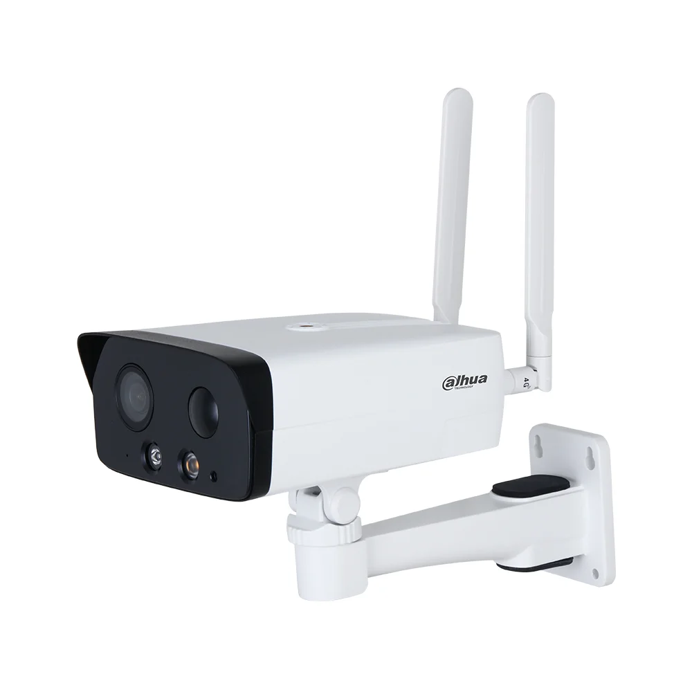 Camera supraveghere IP exterior Dahua WizSense IPC-HFW3441DG-AS-4G-NL668EAU-B-0360B, 4 MP, lumina alba 30 m, IR 50 m, 3.6 mm, GSM 4G, PIR 10 m, slot card, microfon si difuzor