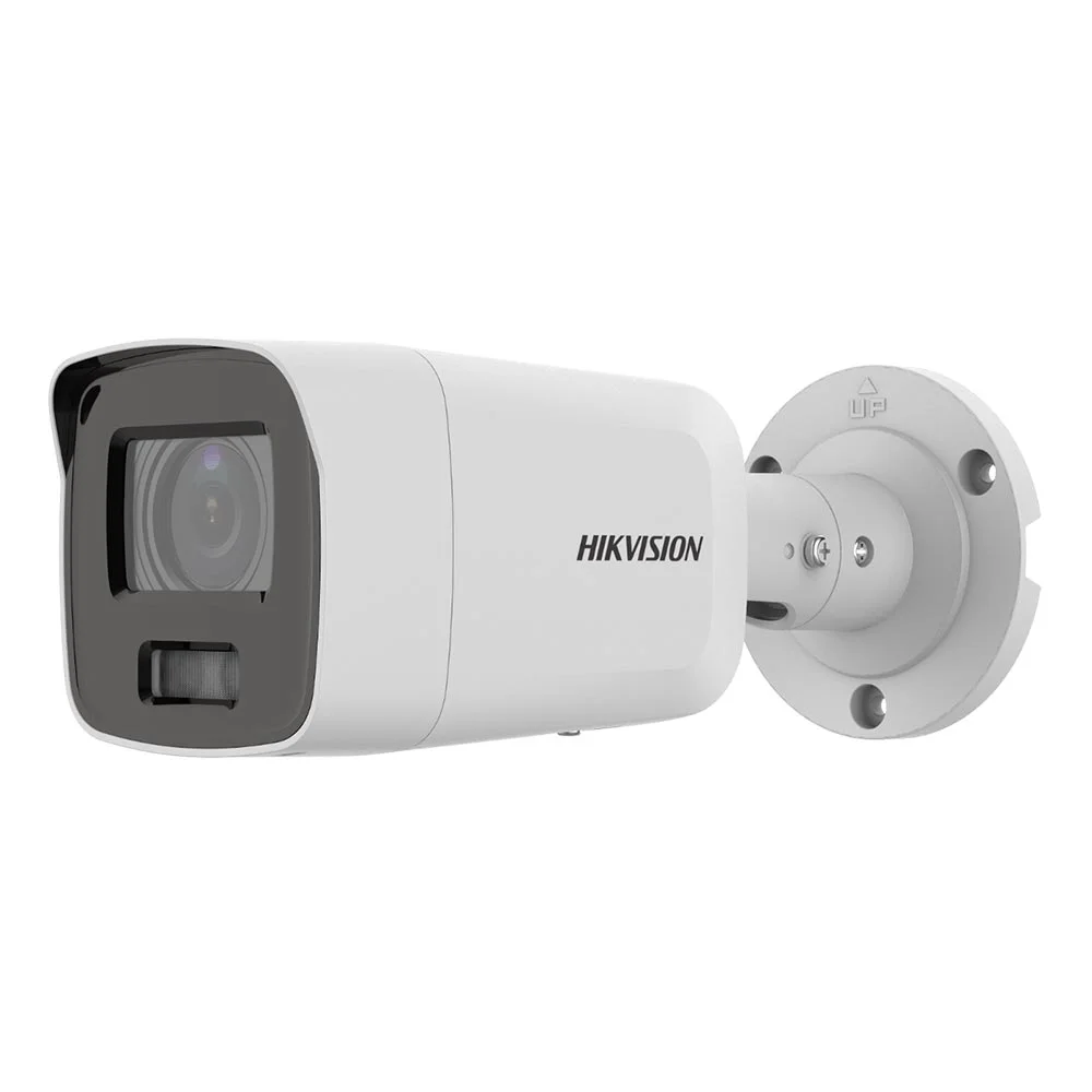 Camera supraveghere IP exterior Hikvision ColorVu DS-2CD2087G2-L(2.8MM)(C), 8 MP, 2.8 mm,  lumina alba 40 m, PoE, slot card