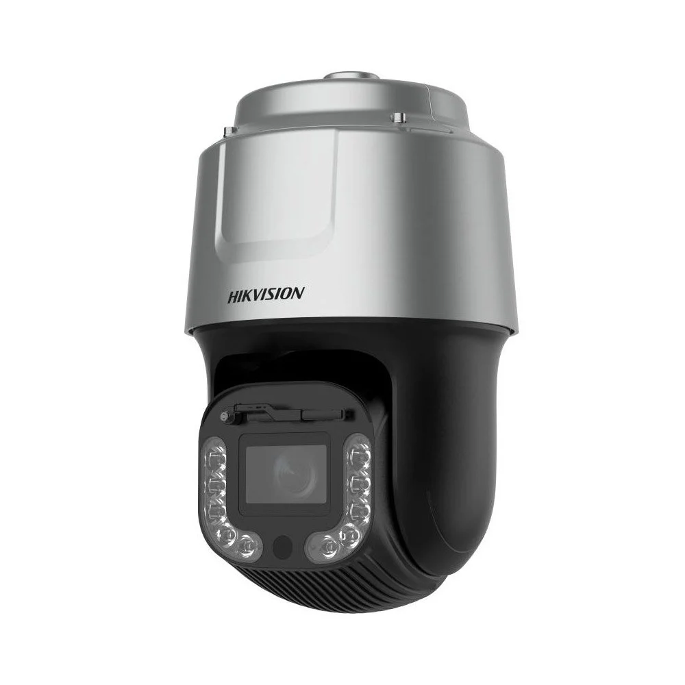 Camera supraveghere IP Speed Dome rotativa PTZ Hikvision DarkFighter DS-2DF8C842IXG1-ELW, 8 MP, IR 500 m, 7.5 - 315 mm, detectie faciala / vehicule, slot card, auto tracking, zoom optic x42, PoE