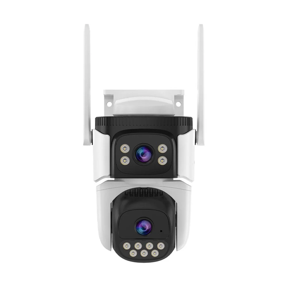Camera supraveghere IP Speed Dome WiFi PT Vstarcam Dual Lens CS621DR, 3 MP, 4 mm, microfon si difuzor, slot card, 360 grade, smart tracking, detectie umana, night vision