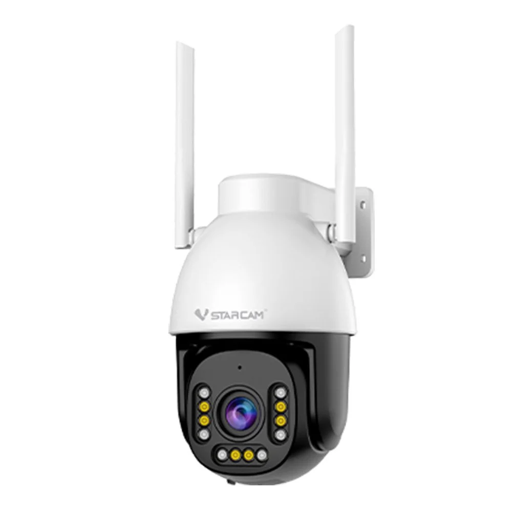 Camera supraveghere IP Speed Dome WiFi PT Vstarcam Full Color CS611-UV, 2 MP, 4 mm, microfon si difuzor, slot card, auto tracking, detectie umana, lumina calda, alarma