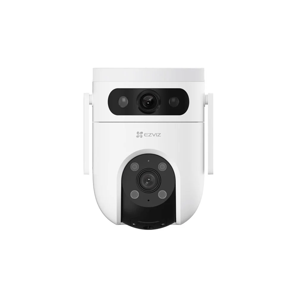 Camera supraveghere IP WiFi PT cu lentila duala EZVIZ CS-H9C-5MP(DL), 5 MP, 2.8-6 mm, 2.4 GHz, IR/lumina alba 30 m, sirena, auto-tracking, microfon si difuzor, slot card