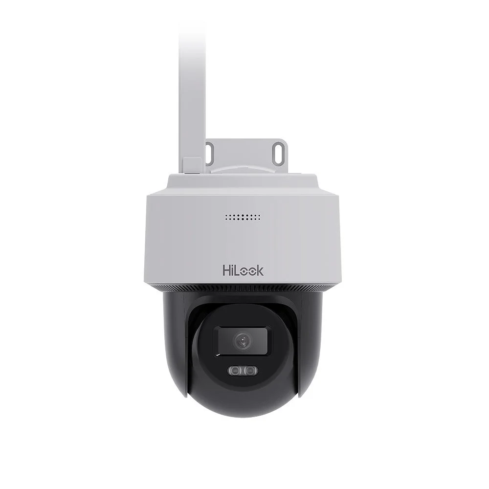 Camera supraveghere IP wireless WiFi PT Hikvision HiLook PTZ-N2C200I-W(W), 2 MP, IR 30 m, slot card, 2.8 mm, microfon, difuzor, detectie miscare