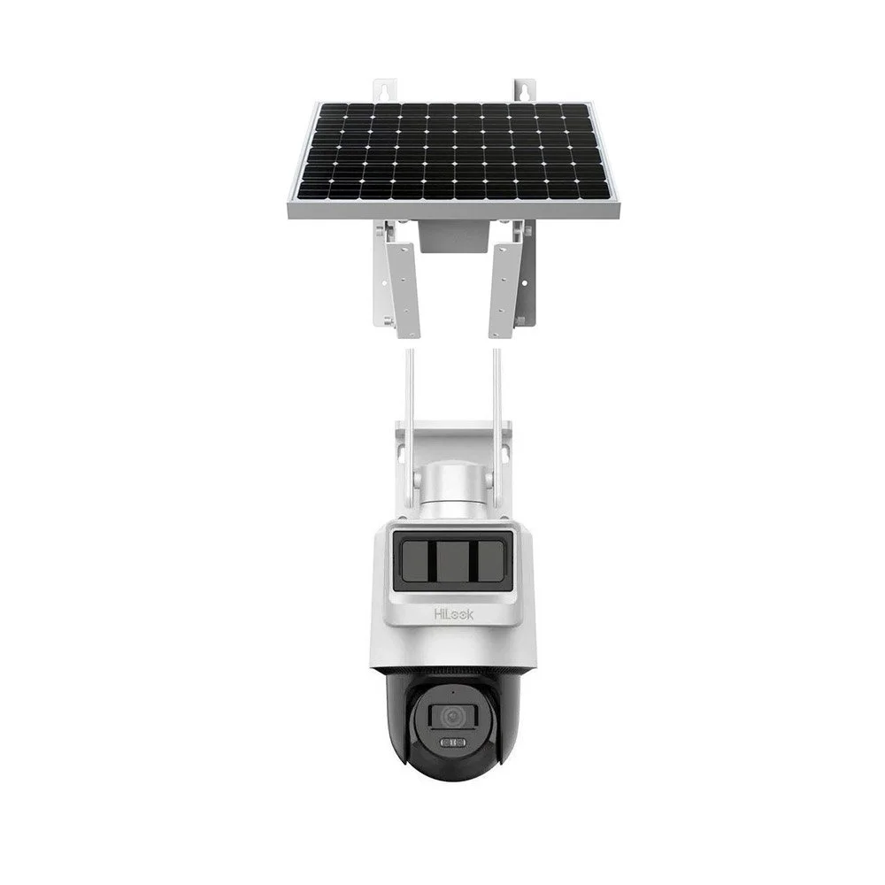Camera supraveghere PTZ rotativa GSM 4G LTE Hikvision HiLook PTZ-N2C200I-K/4G/C05S10, 2 MP, PIR + Radar 12 m, 2.8 mm, IR 30m, microfon si difuzor, acumulator 50.76 Wh, panou solar, slot card