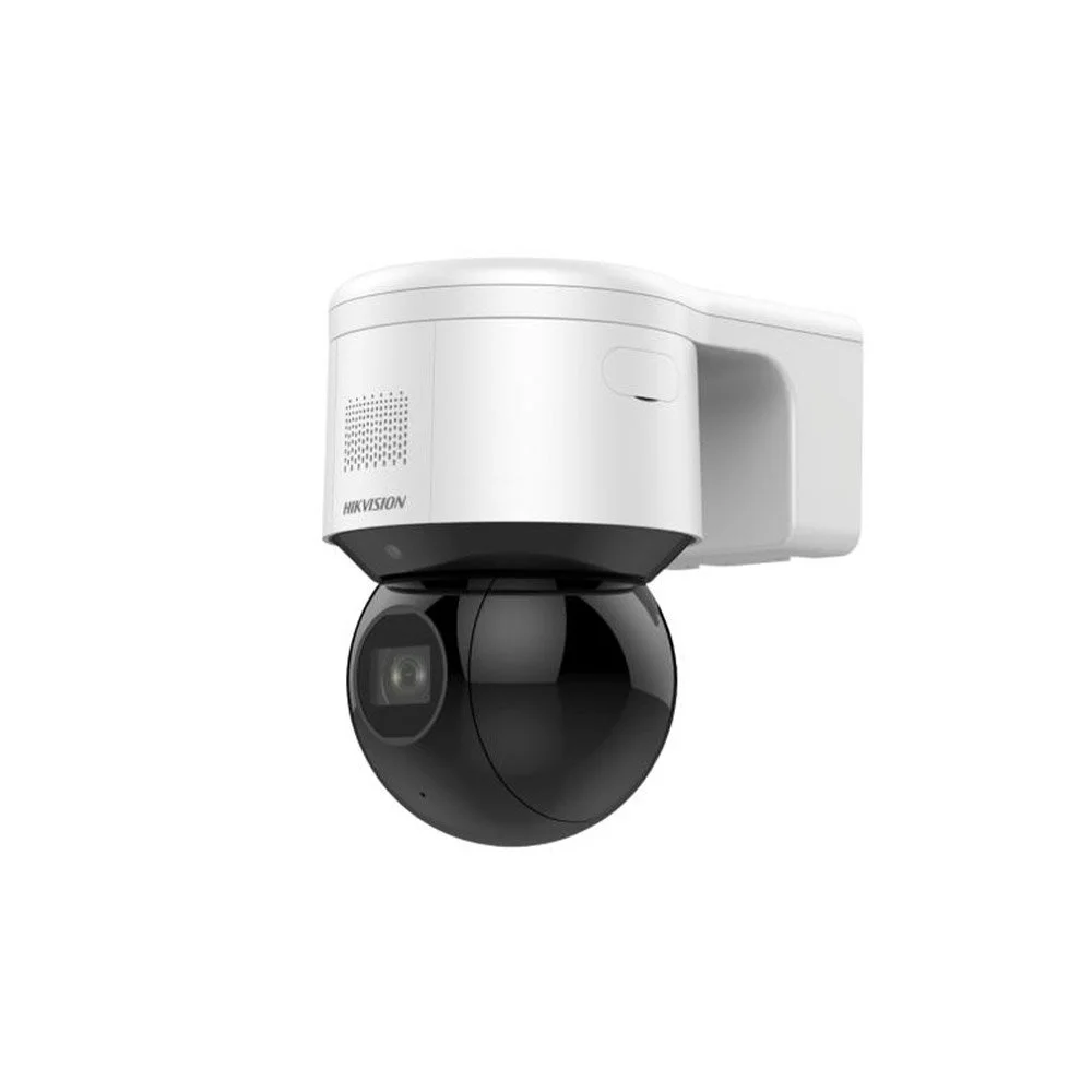 Camera supraveghere rotativa IP PTZ cu iluminare duala Hikvision DarkFighter DS-2DE3A404IWG-E, 4MP, 2.8 - 12 mm, IR/lumina alba 50-6 m, microfon si difuzor, alarma, slot card, PoE