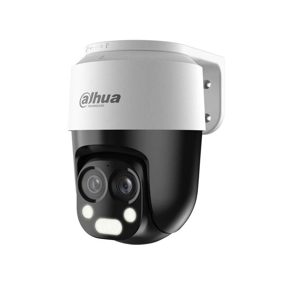 Camera supraveghere Speed Dome PT cu iluminare duala Dahua HAC-PT1200B-IL-A-E2Z-2860, 2MP, 2.8 mm + 6 mm, IR/lumina alba 50 m, microfon, instalare rapida, 6x zoom hibrid